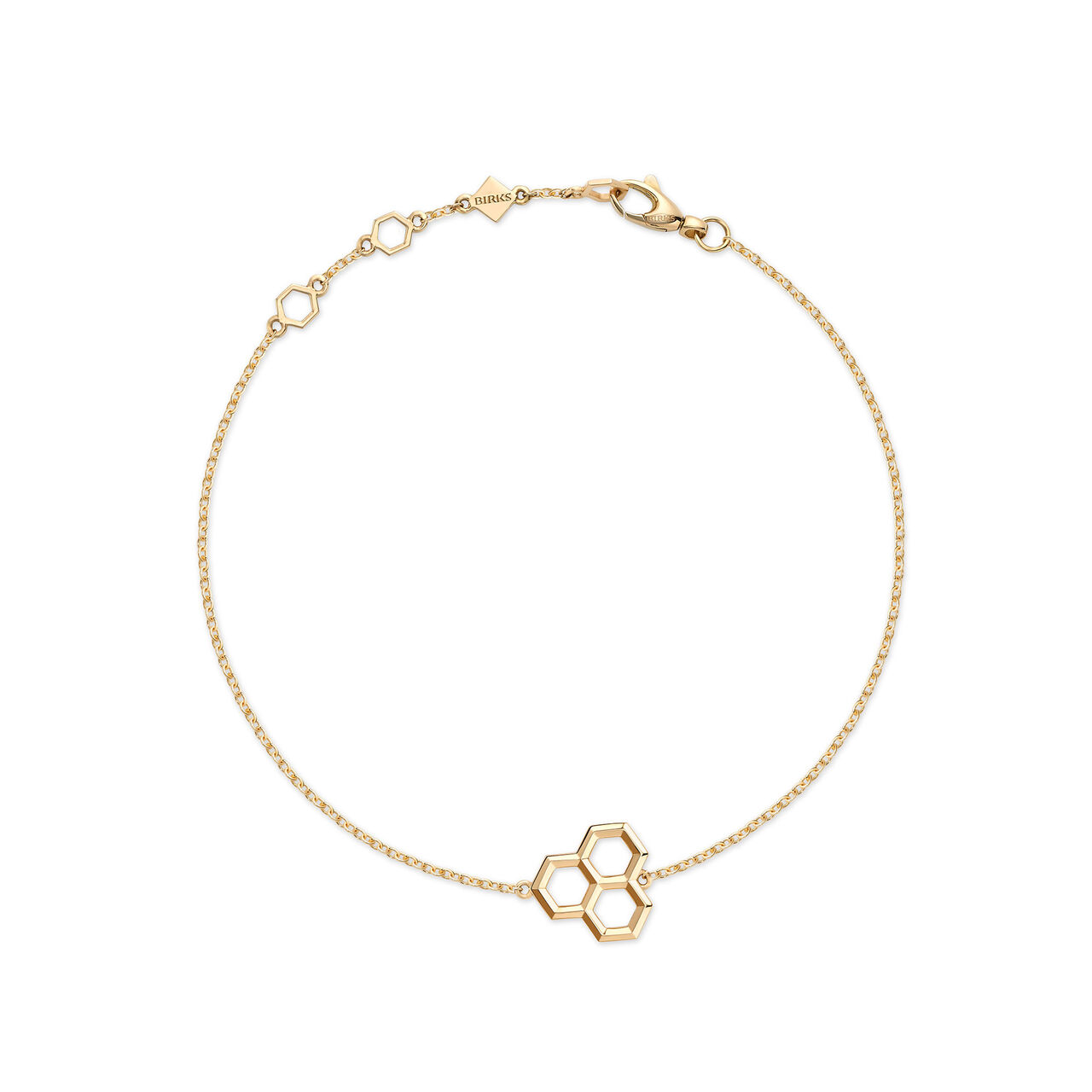 Birks Bee Chic Yellow Gold Hexagons Bracelet image number 0