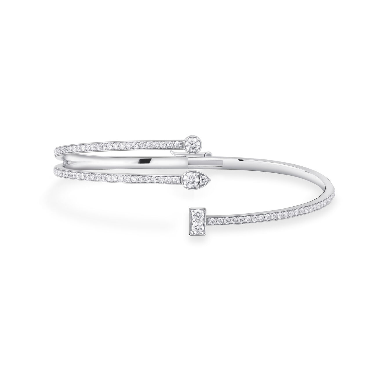 Birks Splash Diamond Bangle Bracelet image number 0