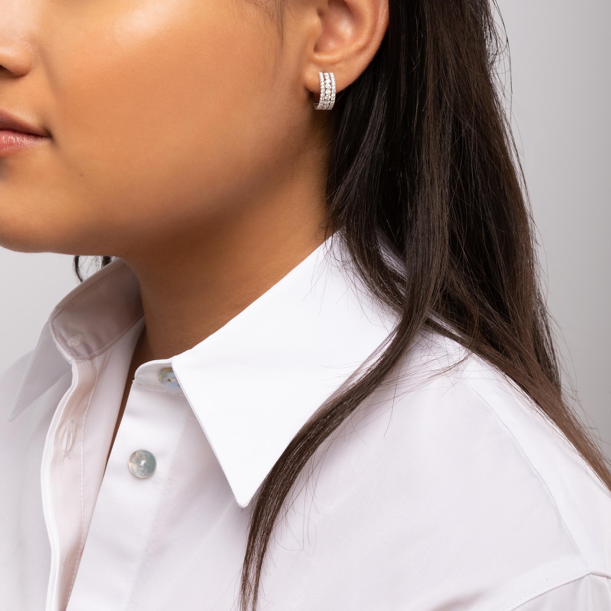 Diamond huggie earrings canada store